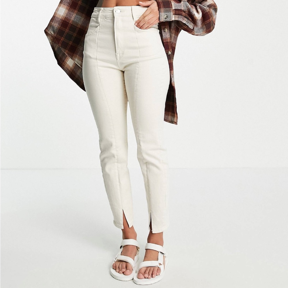 Split Front Mom Jeans